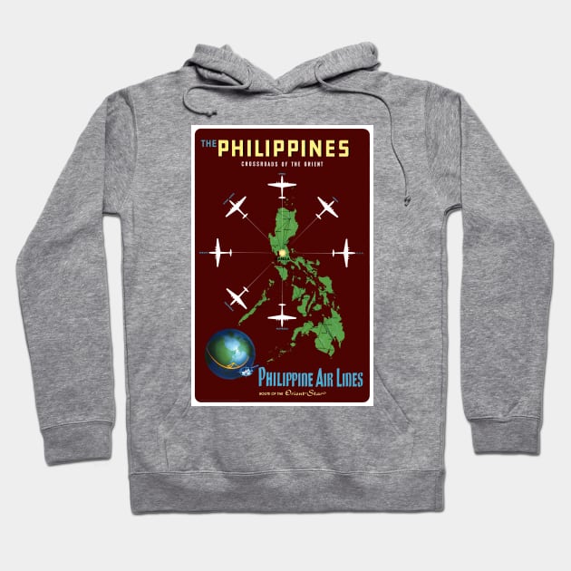 Vintage Travel Poster Philippines Hoodie by vintagetreasure